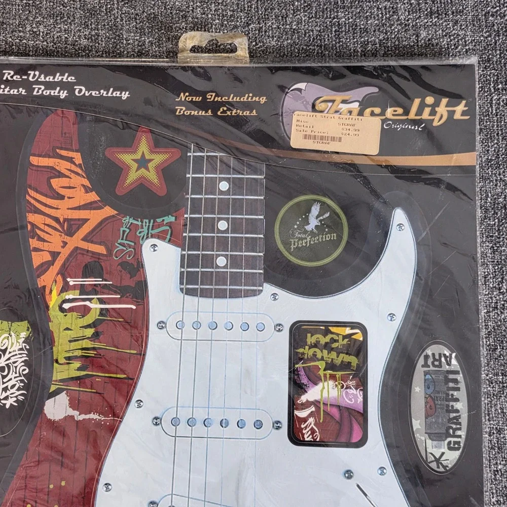 Fender Stratocaster FaceLift Graffiti Guitar Body Overlay Rockano Re-Wall NOS